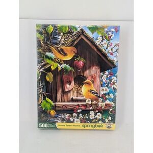 Springbok Home Tweet Home Jigsaw Puzzle 500 Pc Birdhouse Dona Gelsinger SEALED